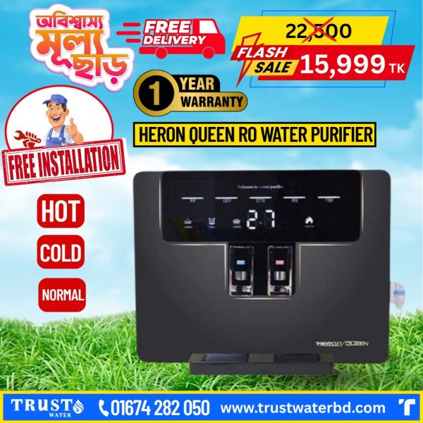 75 GPD Heron Queen RO Water Purifier (5 Stage)