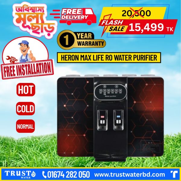 Heron Max Life Hot, Cold, Normal RO Water Purifier